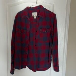 Lot Set Nursing flannel cover ups Plaid Button-Up Shirts small medium large
